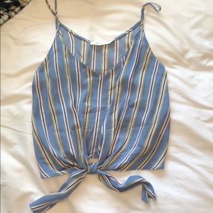 Lush Parina Tie Front Crop top